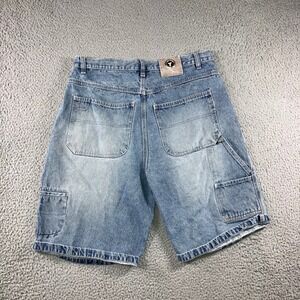 Vintage Carpenter Denim Shorts Men 34 Blue Utility Work Skater Baggy y2k Jorts